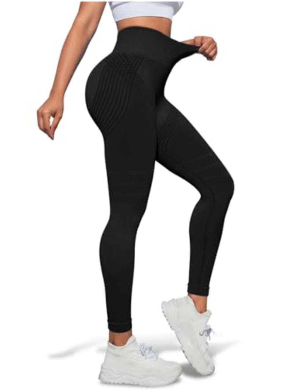 3D Compression Leggings Anti Cellulite Booty Lifting Tummy Control High Waist